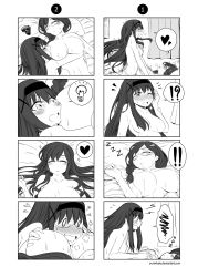 Rule 34 | 2girls, comic, highres, incest, kitajima kaede, kitajima sara, monochrome, multiple girls, sono hanabira ni kuchizuke wo, yuri, yuriwhale