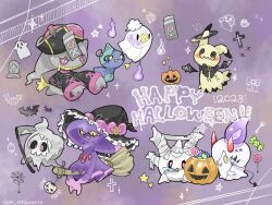Rule 34 | banette, broom, broom riding, candle, creatures (company), cursola, drifloon, duskull, floating, game freak, gen 3 pokemon, gen 4 pokemon, gen 5 pokemon, gen 7 pokemon, gen 8 pokemon, halloween, halloween bucket, halloween costume, hat, litwick, mimikyu, mismagius, nintendo, nm 354banette, pokemon, pokemon (creature), pokemon tower ghost, scythe, shuppet, witch hat
