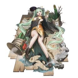 Rule 34 | 1girl, @ @, ^^^, aiming, aiming at viewer, bamboo, black haori, black hat, blush, boots, breasts, broken, brown footwear, bullet hole, cleavage, cross-laced footwear, floral print kimono, flower, full body, girls&#039; frontline, green eyes, green hair, gun, hair between eyes, hair ribbon, hat, highres, holding, holding gun, holding weapon, japanese clothes, kadomatsu, kimono, lace-up boots, large breasts, long hair, long sleeves, looking at viewer, lying, micro uzi, micro uzi (girls&#039; frontline), micro uzi (new maple silhouette) (girls&#039; frontline), no socks, obi, official alternate costume, official art, on back, on floor, open mouth, red flower, red ribbon, renlili, ribbon, rubble, sash, scarf, simple background, smoke, solo, third-party source, torn clothes, torn kimono, translation request, transparent background, trembling, twintails, unworn hat, unworn headwear, v-shaped eyebrows, very long hair, weapon, white scarf, wooden floor, yellow kimono, yellow sash
