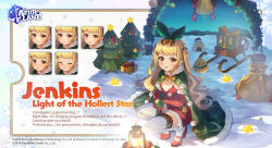 Rule 34 | &gt; &lt;, 1girl, azur lane, bell, bird, blonde hair, box, breasts, cape, character name, chick, christmas, christmas ornaments, christmas tree, commentary, copyright name, dress, elbow gloves, english commentary, english text, expressions, fur-trimmed cape, fur-trimmed gloves, fur trim, gift, gift box, gloves, green cape, hair bell, hair ornament, hairclip, high heels, highres, jenkins (azur lane), jenkins (light of the holiest star) (azur lane), jingle bell, lamp, long hair, looking at viewer, manjuu (azur lane), official alternate costume, official art, open mouth, outdoors, promotional art, red dress, red eyes, red footwear, red gloves, sack, santa costume, scarf, small breasts, snow, solo, squatting, strapless, strapless dress, thighhighs, twintails, white thighhighs