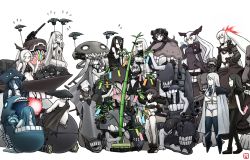 Rule 34 | 10s, 6+girls, :3, ^ ^, abyssal ship, airfield princess, anchorage oni, aqua eyes, arm guards, armored aircraft carrier oni, arms behind back, bamboo, bare shoulders, battleship princess, bikini, black bikini, black dress, black hair, bodysuit, bonnet, cannon, cape, carrying, chi-class torpedo cruiser, closed eyes, crop top, crossed arms, dress, elbow gloves, enemy aircraft (kancolle), floating fortress (kancolle), gauntlets, gloves, gothic lolita, ha-class destroyer, hair between eyes, hair over one eye, hamu koutarou, hand on own hip, hat, he-class light cruiser, headgear, high ponytail, highres, ho-class light cruiser, holding, hood, hoodie, horns, i-class destroyer, isolated island oni, jacket, ka-class submarine, kantai collection, lolita fashion, long hair, mask, monster girl, multiple girls, neckerchief, ni-class destroyer, nu-class light aircraft carrier, o-ring, o-ring top, open clothes, open jacket, overskirt, pale skin, ponytail, re-class battleship, red eyes, ri-class heavy cruiser, ro-class destroyer, ru-class battleship, scarf, school uniform, seaport princess, serafuku, short dress, short hair, shoulder carry, single horn, sitting, sitting on person, smile, so-class submarine, southern ocean oni, southern ocean war oni, strapless, striped clothes, striped scarf, sweat, swimsuit, ta-class battleship, tanabata, tanzaku, thighhighs, to-class light cruiser, tube top, turret, twintails, tying, unzipped, wa-class transport ship, white background, white hair, wo-class aircraft carrier, yo-class submarine, zettai ryouiki