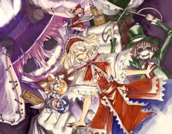 Rule 34 | 1girl, alice margatroid, bad id, bad pixiv id, blonde hair, boxcutter, capelet, doll, dress, female focus, hairband, hat, hedge clippers, highres, puppet, short hair, solo, stitched mouth, stitches, touhou, wings, zutta