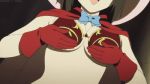 Rule 34 | 1boy, 1girl, animated, between breasts, grabbing another&#039;s breast, breast smother, breasts, cape, face between breasts, gloves, grabbing, grey eyes, hat, head between breasts, hetero, kirisaki kyouko, kirisaki kyouko (toloveru), large breasts, lowres, red gloves, smother, to love-ru, video, watermark, video, witch, yuuki rito