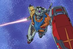 blue_eyes commentary_request derivative_work energy_sword gquuuuuux gundam gundam_gquuuuuux highres holding holding_sword holding_weapon mecha mecha_focus mobile_suit mobile_suit_gundam no_humans oberon826 robot screenshot_redraw shield solo sword v-shaped_eyebrows weapon