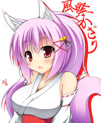 Rule 34 | 1girl, animal ears, female focus, fox ears, fox tail, japanese clothes, kazamatsuri kazari, miko, mizuki (kogetsu-tei), original, solo, tagme, tail