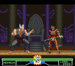 Rule 34 | 16-bit, 16bit, 1990s (style), 2boys, bandai, bosses, colored skin, crossover, fan made, fanmade, fighting game, game console, health bars, lord zedd, lowres, mighty morphin power rangers, mighty morphin power rangers the fighting edition, mishima heihachi, multiple boys, namco, pixel art, power rangers, red skin, retro artstyle, saban entertainment, snes, staff, super nintendo, tekken, tekken 2, timer, video game boss