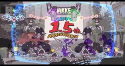 Rule 34 | animated, anniversary, energy barrier, energy shield, explosion, gas, goddess of victory: nikke, rapture (nikke), robot, ruins, shield, tagme, tiffany blews, video