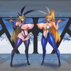 Rule 34 | 2girls, absurdres, animal ears, artoria pendragon (all), artoria pendragon (fate), artoria pendragon (lancer) (fate), artoria pendragon (lancer alter) (fate), artoria pendragon (swimsuit ruler) (fate), blue neckwear, blue pantyhose, braid, breasts, bridal gauntlets, cameltoe, center opening, clothing cutout, detached collar, elbow gloves, fake animal ears, fate/grand order, fate (series), fishnet legwear, fishnets, french braid, gloves, high heels, highleg, highleg leotard, highres, huge breasts, leotard, looking at viewer, multiple girls, navel cutout, nipple slip, nipples, pantyhose, platinum1945, playboy bunny, ponytail, rabbit ears, revealing clothes, shiny clothes, shiny skin, smile, thighhighs, tiara, underboob, white leotard, wrist cuffs, yellow eyes