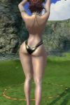 Rule 34 | 1girl, 3d, animated, armlet, ass, ass shake, bracelet, breasts, brown hair, center opening, cleavage, high heels, jewelry, large breasts, navel, navel piercing, necklace, piercing, short hair, swimsuit, tagme, tera online, thick thighs, thighs, video, video, wide hips