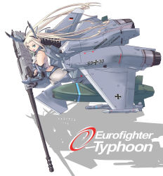 Rule 34 | 1girl, :d, air-launched cruise missile, air-to-air missile, air-to-surface missile, ammunition belt, ammunition chute, aqua eyes, ass, autocannon, blonde hair, butt crack, canards, cannon, cruise missile, delta wing, elbow gloves, eurofighter typhoon, flying, gloves, gun, hair ornament, highres, iris-t, jet engine, kepd 350, long hair, looking back, mauser bk-27, mecha musume, missile, nenchi, open mouth, personification, real life, revolver cannon, rifle, rocket, shadow, skin tight, smile, solo, tarus kepd 350, twintails, very long hair, weapon, wings