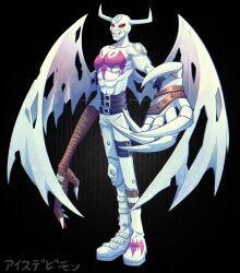 1boy demon demon_boy digimon digimon_(creature) highres icedevimon male_focus solo