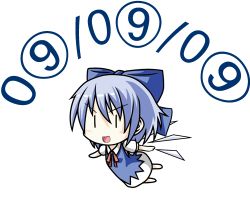 Rule 34 | blue hair, chibi, circled 9, cirno, lowres, phantasmagoria of flower view, short hair, simple background, solo, touhou, white background, wings, | |
