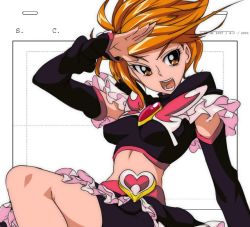 Rule 34 | aged up, bike shorts, brooch, cure black, heart, heart brooch, magical sigepon, misumi nagisa, precure, thighs
