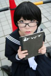Rule 34 | amane misa, cosplay, death note, glasses, highres, mitsu iro, photo (medium), sailor, school uniform, serafuku
