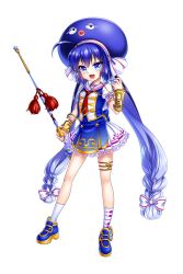 Rule 34 | 1girl, :d, ahoge, artist request, asymmetrical legwear, bass clef, blue eyes, blue hair, bow, bracer, braid, dress, fang, frilled dress, frills, full body, hair bow, hat, holding, long hair, looking at viewer, low-braided long hair, low-tied long hair, matching hair/eyes, mismatched legwear, musical note, musical note print, necktie, official art, open mouth, otomachi una, otomachi una (sugar), print socks, quaver, red necktie, sailor collar, shoes, short sleeves, smile, socks, solo, transparent background, treble clef, twintails, very long hair, vocaloid, wand