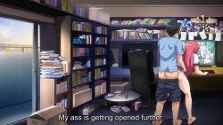 Rule 34 | 1boy, 1girl, against desk, anal, animated, ass, black hair, bouncing breasts, breasts, censored, clothed sex, collaboration works, cum, cum in ass, dildo, doggystyle, female ejaculation, from behind, from below, hand on ass, indoors, interior, large breasts, maki-chan to now., misono yuki, moaning, mosaic censoring, orgasm, phone, pink hair, pumping, sanjou maki, school uniform, sex, sex from behind, sex toy, sound, tagme, talking on phone, vibrator, video