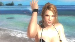 Rule 34 | 1girl, 3d, animated, animated gif, blonde hair, bouncing breasts, breasts, dead or alive, dead or alive 5, dolphin, midriff, official art, ponytail, race suit, sarah bryant, tagme, tecmo, virtua fighter