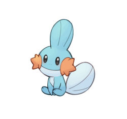 Rule 34 | bad id, bad twitter id, black eyes, closed mouth, commentary request, creatures (company), full body, game freak, gen 3 pokemon, korean commentary, mongguri, mudkip, nintendo, no humans, pokemon, pokemon (creature), simple background, sitting, smile, solo, white background