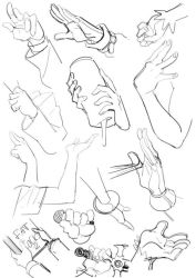 Rule 34 | gloves, male focus, monochrome, sketch, tagme, watatanza, white background