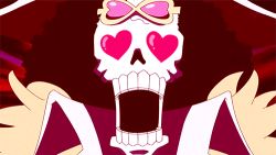 Rule 34 | 4boys, animated, animated gif, brook (one piece), heart, heart-shaped pupils, lowres, male focus, monkey d. luffy, multiple boys, one piece, sanji (one piece), skeleton, symbol-shaped pupils, usopp