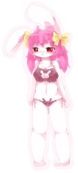 Rule 34 | 1girl, artist request, character request, copyright request, furry, furry female, highres, kamawahi, long hair, pink hair, rabbit, red eyes, solo, swimsuit, tagme