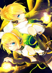 Rule 34 | 1boy, 1girl, absurdres, bad id, bad pixiv id, brother and sister, highres, kagamine len, kagamine len (append), kagamine rin, kagamine rin (append), renta, renta (deja-vu), siblings, twins, vocaloid, vocaloid append
