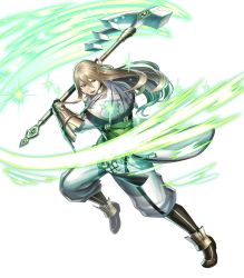 Rule 34 | 1boy, armor, axe, battle axe, blonde hair, capelet, fire emblem, fire emblem awakening, fire emblem heroes, full body, green eyes, haru (toyst), highres, holding, holding weapon, libra (fire emblem), long hair, long sleeves, looking away, male focus, nintendo, official art, pelvic curtain, solo, transparent background, weapon