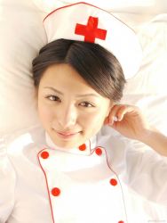 Rule 34 | 1girl, asian, cosplay, indoors, kawamura yuki, looking at viewer, nurse, nurse cap, photo (medium), smile, solo, tagme