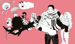 Rule 34 | 1boy, 5girls, brother and sister, charlotte, charlotte flampe, charlotte galette, charlotte katakuri, charlotte pudding, charlotte smoothie, family, multiple girls, one piece, siblings, sisters, smile