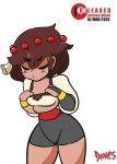 Rule 34 | 1girl, ajna (indivisible), animated, ass, black eyes, blush, bouncing breasts, breasts, brown hair, clothes pull, diives, english text, flashing, highres, indivisible, looking at viewer, nipples, open mouth, patreon username, shirt pull, short hair, solo, standing, tagme, video, white background