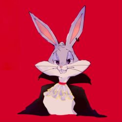 Rule 34 | animal ears, bugs bunny, rabbit, rabbit ears, halloween, halloween costume, looney tunes, red background, tagme, vampire, vampire costume