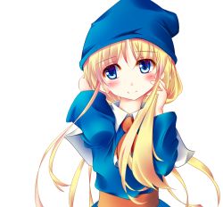 Rule 34 | artist request, blonde hair, blue eyes, hat, highres, puyopuyo, short hair, witch (puyopuyo), witch hat