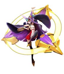 Rule 34 | 1girl, arc system works, bare shoulders, blazblue, blazblue: central fiction, breasts, detached sleeves, hades izanami, highres, jpeg artifacts, long hair, mikado (blazblue), official art, purple hair, red eyes, sideboob, skirt, very long hair