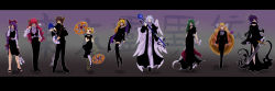Rule 34 | 1boy, 6+girls, angel, angel wings, armband, bat wings, black dress, black legwear, blonde hair, blood, bloody knife, bow, brown hair, closed eyes, collarbone, collared shirt, covering own mouth, detached sleeves, dilaih, dress, elis (touhou), floating hair, folding fan, formal, full body, gloves, gohei, green eyes, green hair, hair bow, hakurei reimu, hakurei reimu (pc-98), hand fan, hat, headband, heart, highly responsive to prayers, highres, holding, holding clothes, holding hat, holding weapon, horns, kikuri (touhou), knife, konngara (touhou), letterboxed, long hair, long sleeves, low-tied long hair, mima (touhou), mouth hold, multiple girls, necktie, no shoes, one eye closed, orb, pant suit, pants, ponytail, purple eyes, purple hair, red eyes, red hair, sariel (touhou), serious, shingyoku (male), shingyoku (touhou), shirt, side ponytail, silver hair, single horn, skirt, sleeveless, smile, staff, standing, star (symbol), suit, sword, talisman, touhou, touhou (pc-98), turtleneck, very long hair, vest, wand, weapon, wings, yuugenmagan