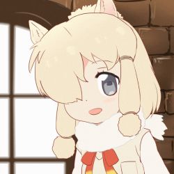Rule 34 | 10s, 3girls, alpaca ears, alpaca suri (kemono friends), animal ears, animated, animated gif, bag, black gloves, black hair, blonde hair, blunt bangs, blush, crying, fur collar, gloves, grey eyes, hair over one eye, hat, hat feather, holding, holding bag, indoors, japanese crested ibis (kemono friends), kaban (kemono friends), kemono friends, long hair, long sleeves, lucky beast (kemono friends), multicolored hair, multiple girls, mushi gyouza, own hands together, red hair, red shirt, shirt, short sleeves, source quote parody, speech bubble, sweatdrop, tears, thought bubble, white hair, window, wiping tears, yellow eyes