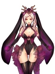 Rule 34 | 1girl, absurdres, animal ears, black gloves, black thighhighs, breasts, cleavage, cosplay, fake animal ears, fire emblem, fire emblem awakening, fire emblem heroes, gloves, grima (fire emblem), hair ornament, hat, highleg, highleg leotard, highres, ladyxhero, large breasts, leotard, loki (fire emblem), loki (fire emblem) (cosplay), nintendo, parted lips, rabbit ears, red eyes, robin (female) (fire emblem), robin (fire emblem), simple background, solo, thighhighs, twintails, white background, white hair