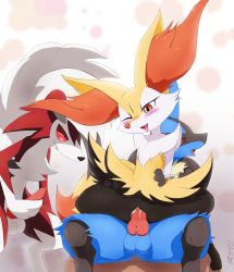 Rule 34 | 1girl, 2boys, absurdres, animal ear fluff, animal ears, animal nose, animal penis, artist name, black fur, black hair, blue fur, blurry, blurry background, blush, body fur, braixen, clitoral hood, clitoris, colored sclera, creatures (company), cum, cum in pussy, dated, drooling, erection, eryz, closed eyes, fang, flat chest, furry, game freak, gen 4 pokemon, gen 6 pokemon, gen 7 pokemon, girl on top, grin, happy, happy sex, head tilt, hetero, highres, interspecies, jpeg artifacts, knotted penis, looking down, lucario, lycanroc, lycanroc (midnight), male masturbation, masturbation, multicolored hair, multiple boys, navel, nintendo, nose blush, one eye closed, open mouth, penis, pokemon, pokemon (creature), pokephilia, pussy, pussy juice, red eyes, red fur, red sclera, saliva, sex, sharp teeth, signature, simple background, sitting, smile, snout, spikes, spread legs, standing, straddling, teeth, testicles, thick thighs, thighs, tongue, tongue out, two-tone hair, uncensored, vaginal, waist grab, white fur, white hair, wolf boy, wolf ears, yellow fur