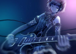 Rule 34 | 1girl, 5-dimensional skaters, bad id, bad pixiv id, electric guitar, goth fashion, guitar, instrument, music, original, playing instrument, solo