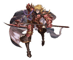Rule 34 | 10s, 1boy, armor, armored boots, axe, blonde hair, boots, cape, full body, gawain (granblue fantasy), gloves, granblue fantasy, male focus, mask, minaba hideo, official art, simple background, solo, weapon, white background, yellow eyes
