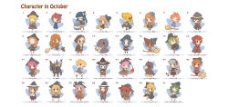 Rule 34 | 0 0, 4boys, 6+girls, :d, @ @, ^ ^, apple, bad id, bad pixiv id, blonde hair, blue hair, blush stickers, bow, broom, broom riding, brown hair, cape, cat, cauldron, chair, chibi, closed eyes, crossed arms, crystal ball, cup, dress, english text, closed eyes, facial hair, fire, food, fruit, fushigi ebi, gloves, green hair, hair bow, hairband, hand on own hip, hat, hat ribbon, highres, hip focus, holding, kettle, long hair, magic, multiple boys, multiple girls, mustache, october, one eye closed, open mouth, original, outstretched arms, pink hair, ribbon, scythe, sitting, smile, snake, solid oval eyes, standing, star (symbol), stirring, stool, teacup, translation request, twintails, wand, wink, witch hat