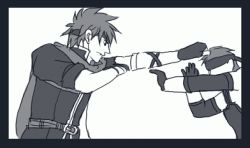 Rule 34 | 2boys, animated, animated gif, fire emblem, fire emblem: path of radiance, ike (fire emblem), lowres, male focus, metal gear (series), metal gear solid, multiple boys, nintendo, solid snake, super smash bros., throwing