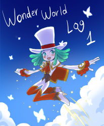 Rule 34 | 1girl, balan (balan wonderworld), balan wonderworld, cosplay, emma cole, green eyes, hat, highres, konna-nani, smile, square enix
