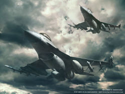 Rule 34 | ace combat, ace combat 04, aircraft, airplane, drop tank, f-16, flight, jet, missile, official art, tagme