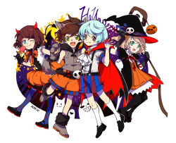 Rule 34 | 10s, 2boys, 2girls, aged down, alisha diphda, animal hands, gloves, halloween, halloween costume, mikleo (tales), multiple boys, multiple girls, paw gloves, paw shoes, red hair, rose (tales), shoes, short hair, sorey (tales), tales of (series), tales of zestiria, yanzhan