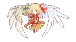 Rule 34 | 10s, 1girl, 2012, ahoge, angel, angel wings, asymmetrical wings, blonde hair, blush, borrowed character, cassie (acerailgun), chibi, cyborg, feathered wings, full body, grey eyes, hair ribbon, japanese clothes, kimono, mechanical arms, mechanical wings, melanbread, original, ribbon, signature, single mechanical arm, smile, solo, transparent background, wings