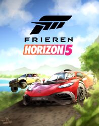 Rule 34 | 1girl, 2girls, :3, :t, absurdres, artist name, brand name imitation, car, cloud, cloudy sky, commentary, cover, crying, crying with eyes open, dirt, driving, elf, english commentary, fern, fern (sousou no frieren), ford, ford bronco, forza, forza horizon 5, frieren, green eyes, highres, horizon, jeep, logo, logo parody, looking to the side, meme, mercedes-amg one, mercedes-benz, motor vehicle, mountainous horizon, multiple girls, o o, open mouth, outdoors, parody, poffusagi, pointy ears, purple eyes, purple hair, red car, red hair, sky, smug, sousou no frieren, spoiler (automobile), sports car, stark (sousou no frieren), steering wheel, tears, title parody, tree, video game cover, white hair, yellow car