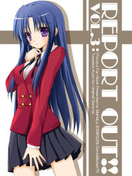 Rule 34 | 00s, 1girl, blue hair, kawashima ami, purple eyes, school uniform, solo, tomosuke, toradora!