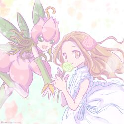 Rule 34 | digimon, digimon (creature), fairy, flower, highres, lilimon, monster girl, petals, plant girl, tachikawa mimi
