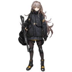 Rule 34 | 1girl, 404 logo (girls&#039; frontline), black bag, black coat, black footwear, black pantyhose, boots, brown hair, closed mouth, clothes writing, coat, crossed bangs, fingerless gloves, full body, girls&#039; frontline, gloves, gun, h&amp;k ump, h&amp;k ump, hair between eyes, hair ornament, heckler &amp; koch, holding, holding gun, holding weapon, infukun, knee pads, light smile, long hair, looking at viewer, no scar, official alternate costume, official art, one side up, pantyhose, pleated skirt, shell jacket, simple background, skirt, smile, solo, standing, submachine gun, suppressor, thigh strap, transparent background, trigger discipline, ump45 (girls&#039; frontline), ump45 (winter journey) (girls&#039; frontline), very long hair, weapon, yellow eyes