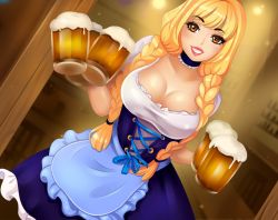 Rule 34 | alcohol, bartender, beer, blonde hair, brown eyes, fap ceo, ingrid (fap ceo), maid, viking